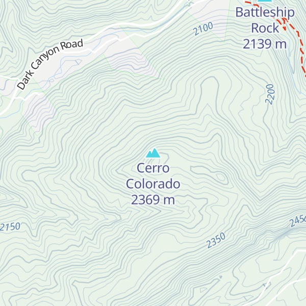Map of Cerro Colorado