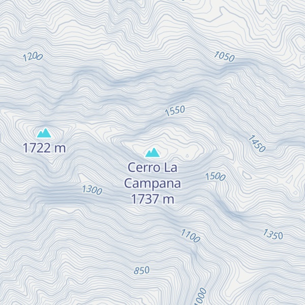 Map of Cerro La Campana
