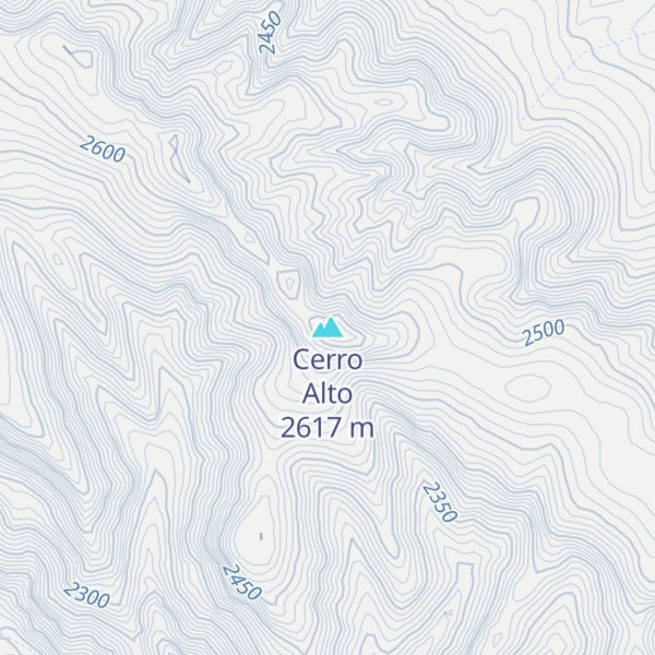 Map of Cerro Alto