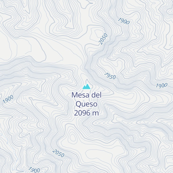 Map of Mesa del Queso