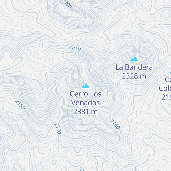 Map of Cerro Los Venados