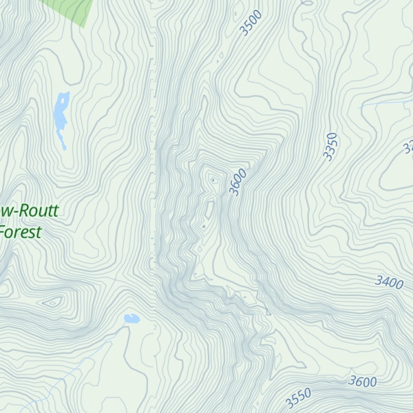 Map of Mount Zirkel