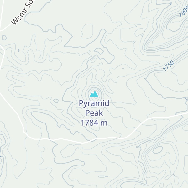 Map of Pyramid Peak