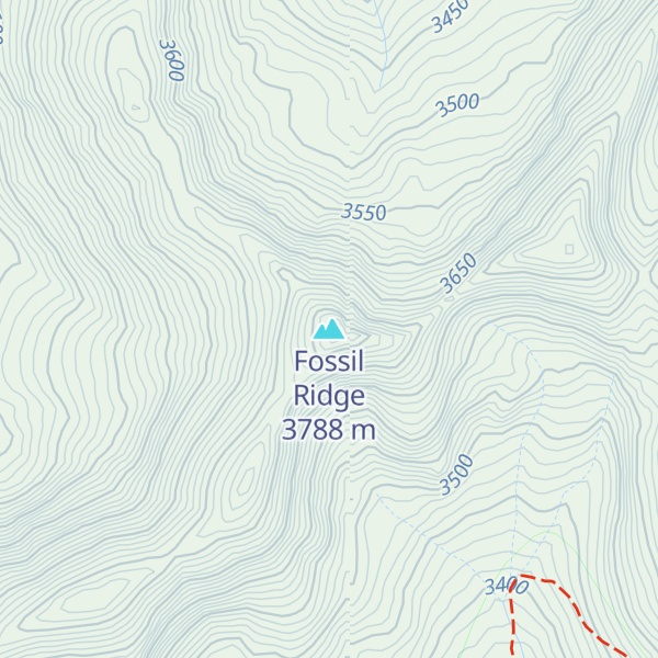 Map of Fossil Ridge