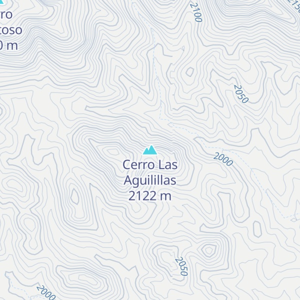 Map of Cerro Las Aguilillas
