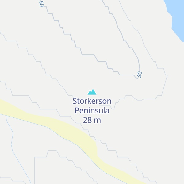 Map of Storkerson Peninsula