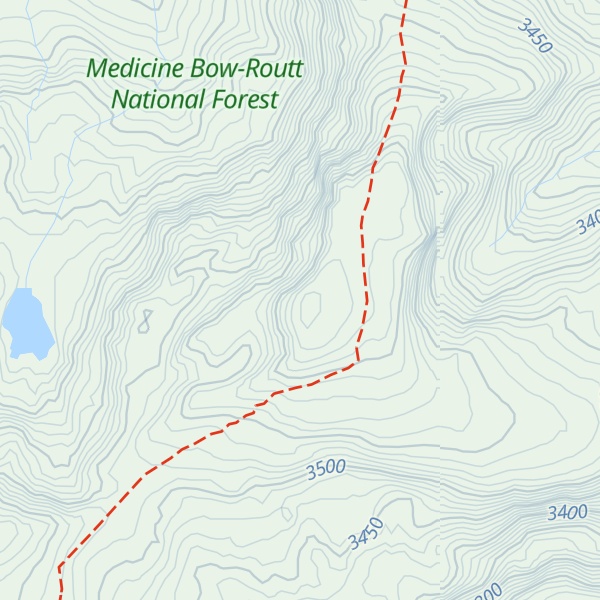 Map of Lost Ranger Peak
