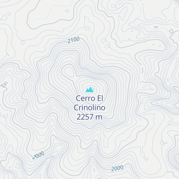 Map of Cerro El Crinolino
