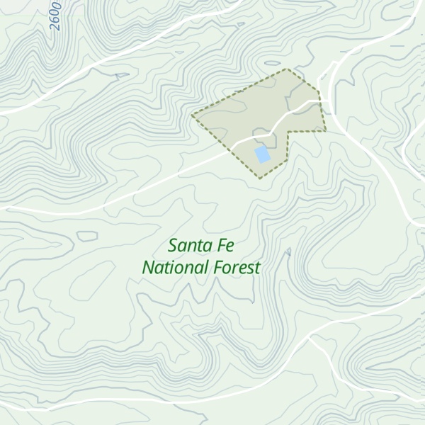 Map of Lake Fork Mesa