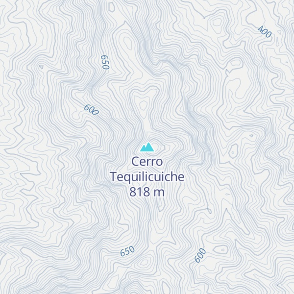 Map of Cerro Tequilicuiche