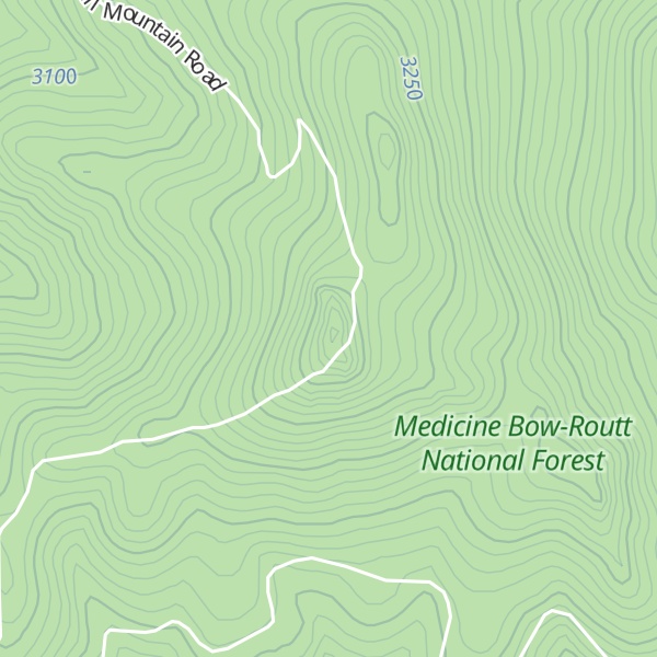 Map of Blackhall Mountain