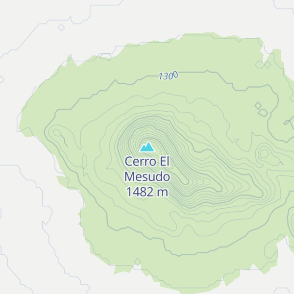 Map of Cerro El Mesudo