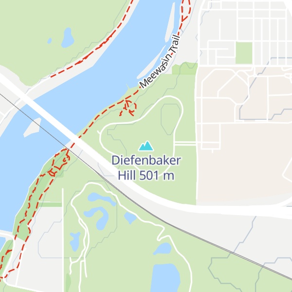 Map of Diefenbaker Hill