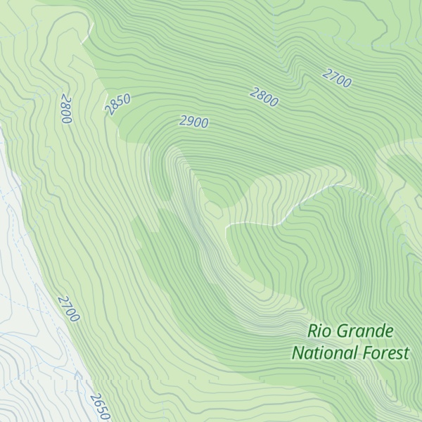 Map of Sentinel Peak