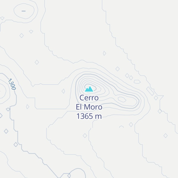 Map of Cerro El Moro