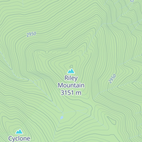 Map of Riley Mountain