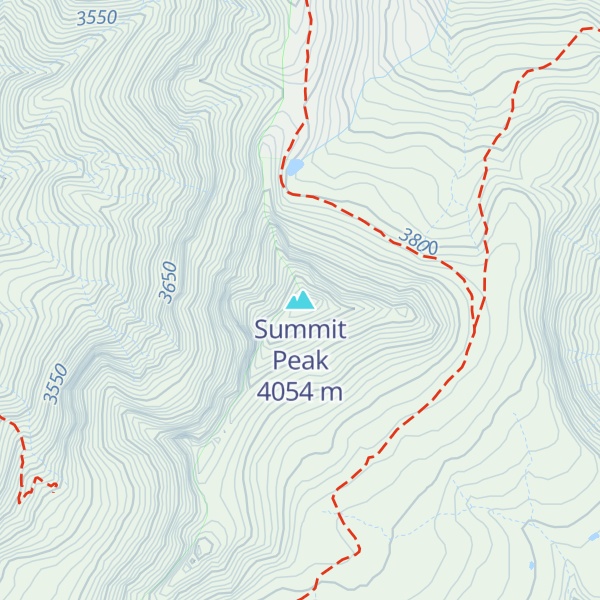 Map of Summit Peak