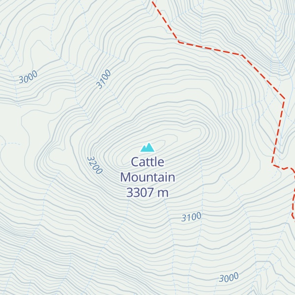 Map of Cattle Mountain