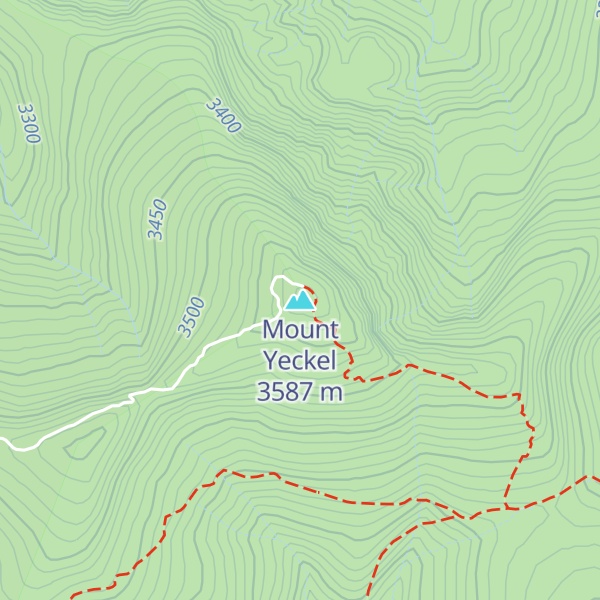 Map of Mount Yeckel