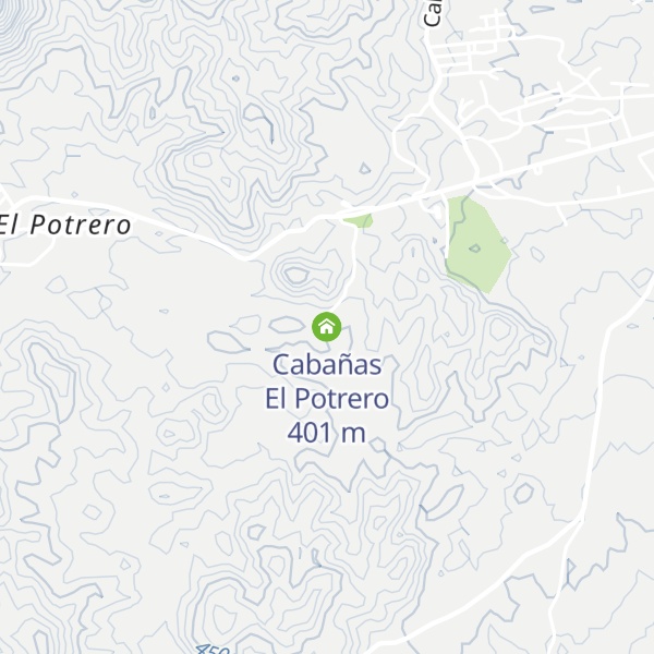Map of Cabañas El Potrero