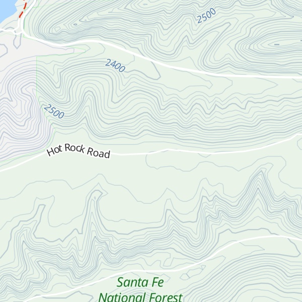 Map of Lake Fork Mesa