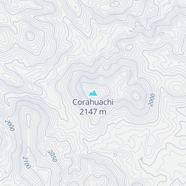 Map of Corahuachi