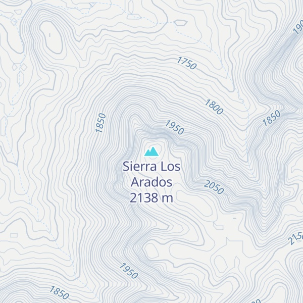 Map of Sierra Los Arados