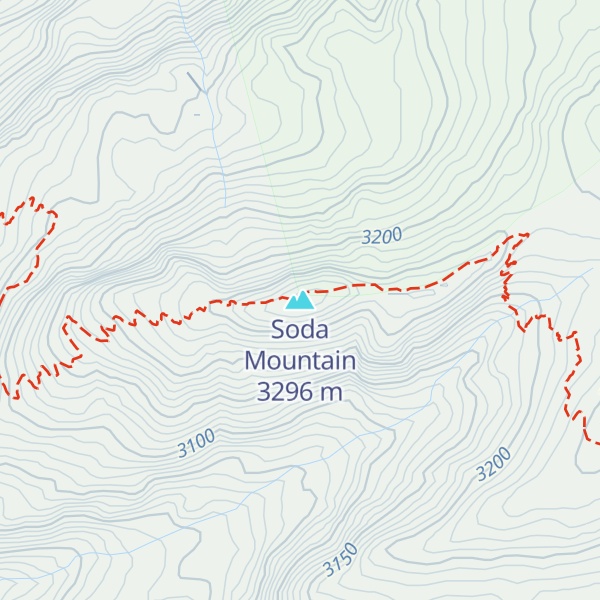Map of Soda Mountain