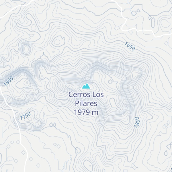 Map of Cerros Los Pilares