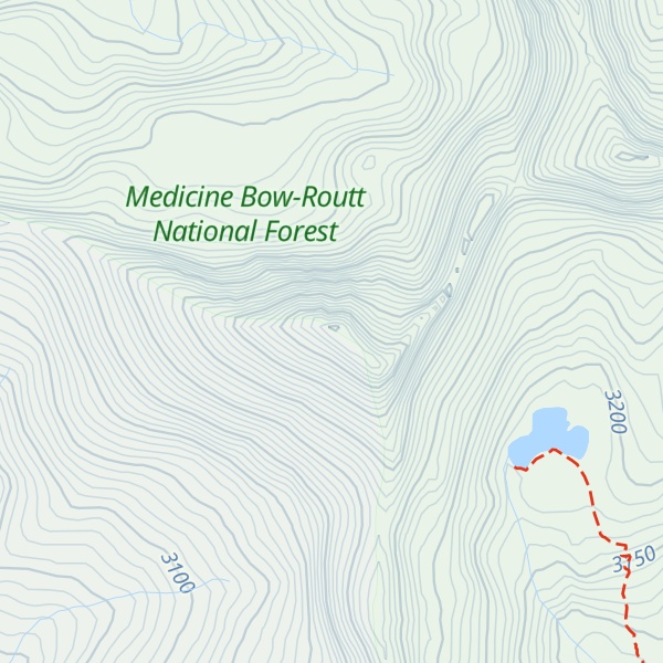 Map of Little Agnes Mountain