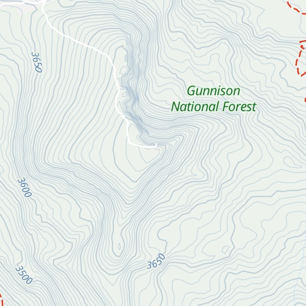 Map of American Flag Mountain