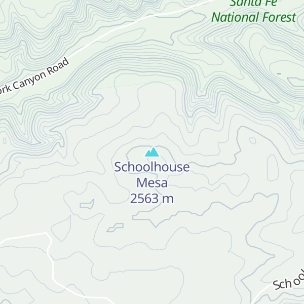 Map of Schoolhouse Mesa