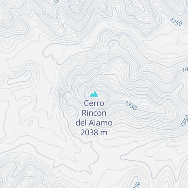 Map of Cerro Rincon del Alamo