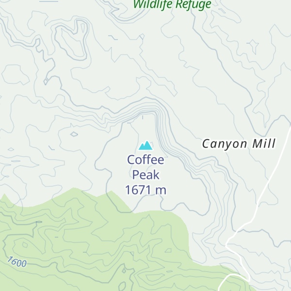 Map of Coffee Peak