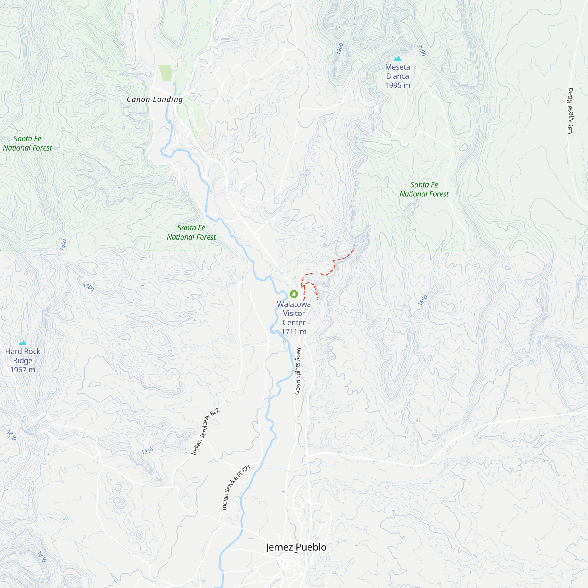 Walatowa Visitor Center map