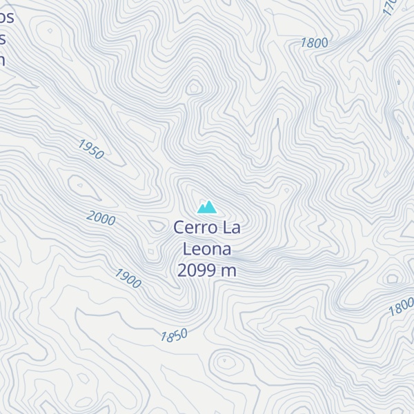 Map of Cerro La Leona