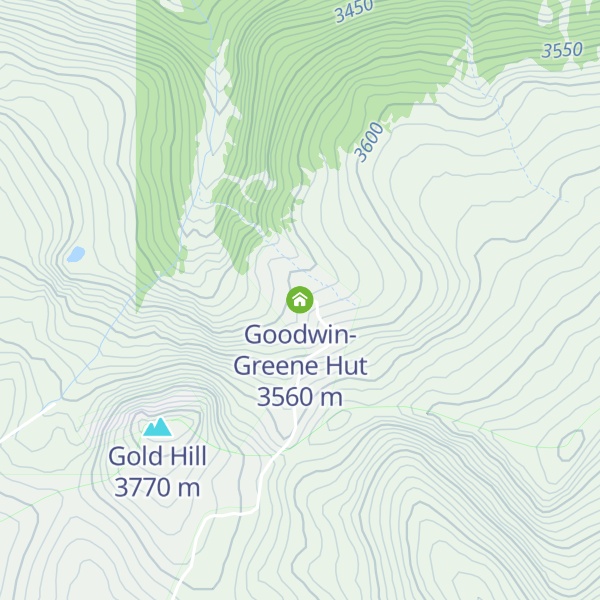 Map of Goodwin-Greene Hut
