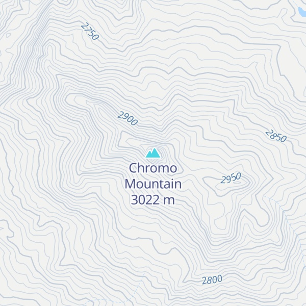 Map of Chromo Mountain