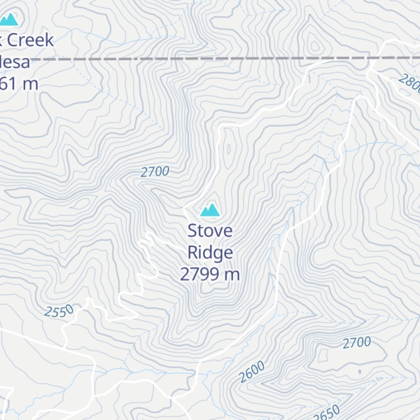 Map of Stove Ridge
