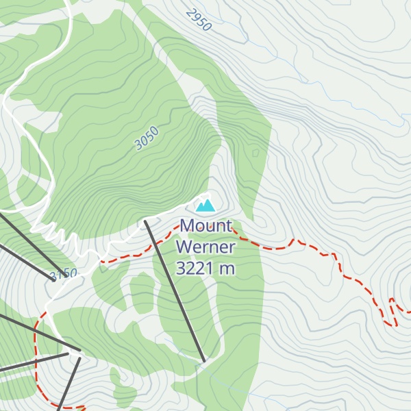 Map of Mount Werner