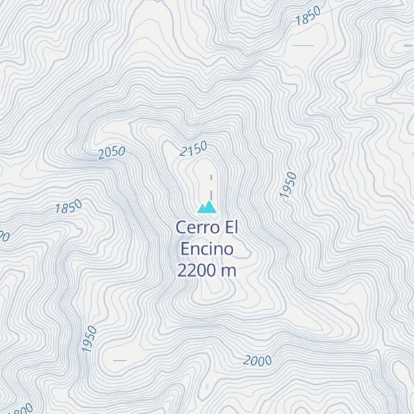 Map of Cerro El Encino
