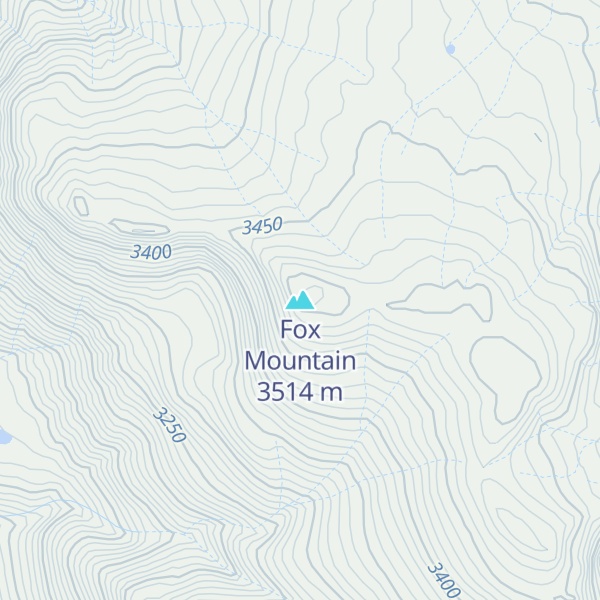 Map of Fox Mountain