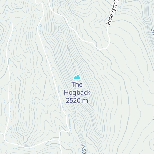Map of The Hogback
