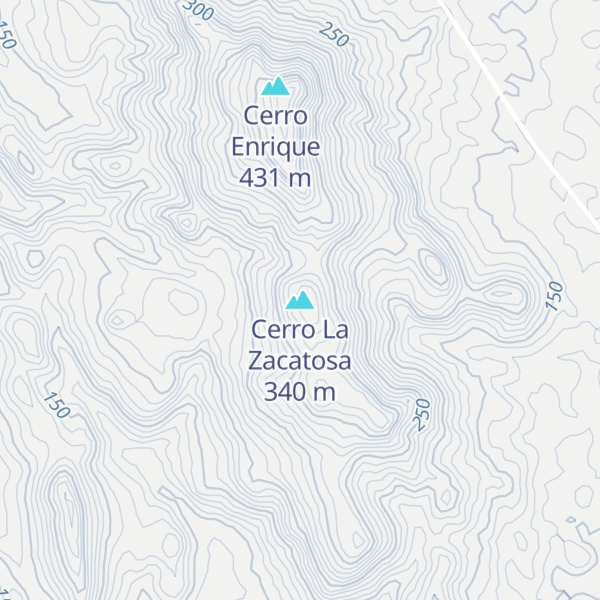 Map of Cerro La Zacatosa