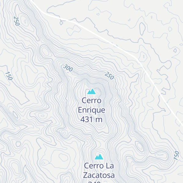Map of Cerro Enrique