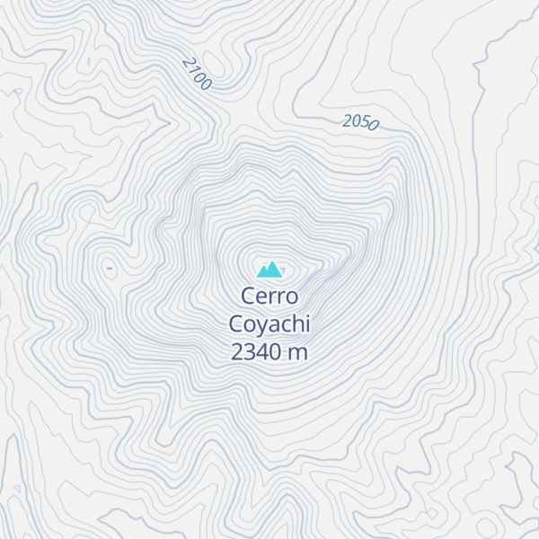 Map of Cerro Coyachi