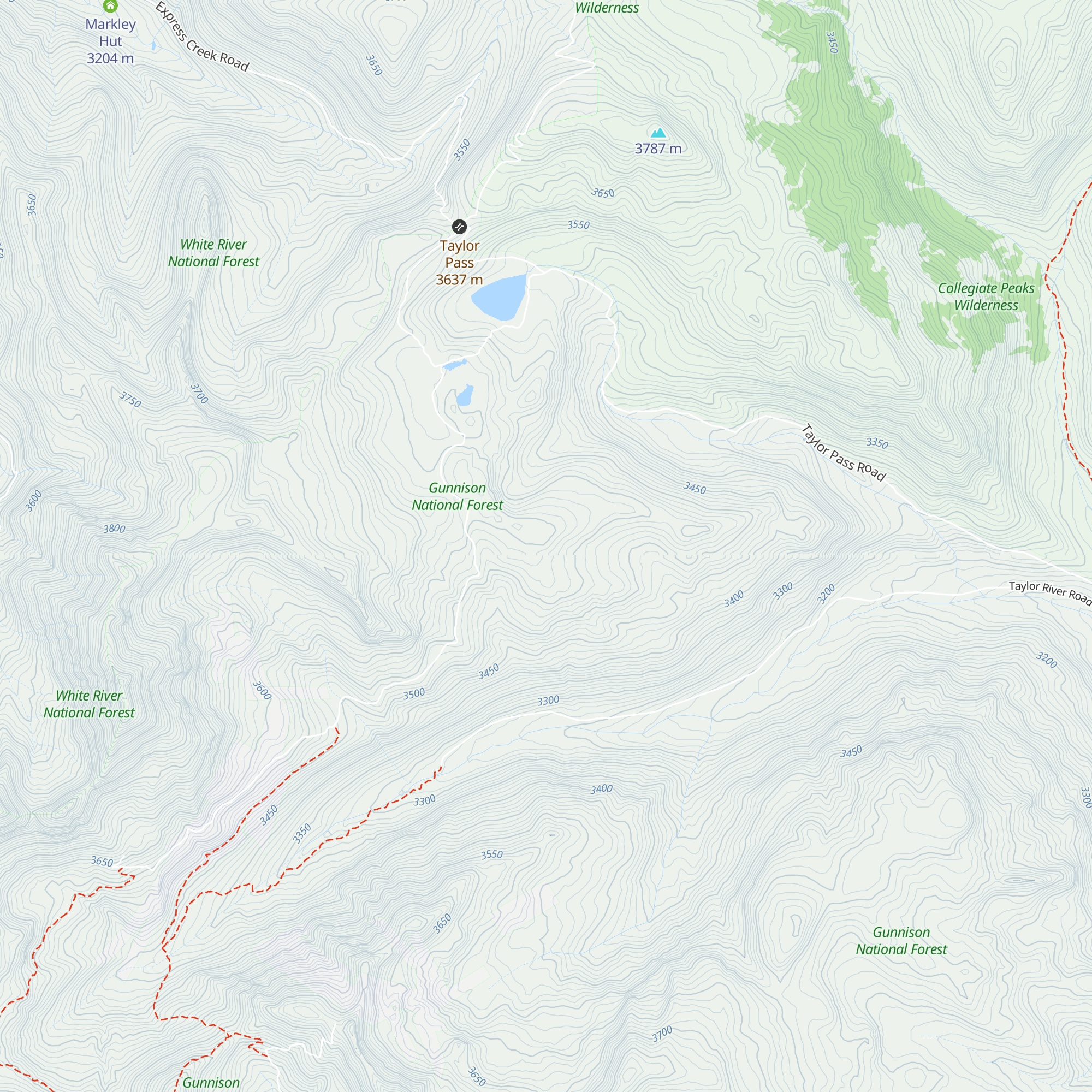 Opa's Taylor Hut map