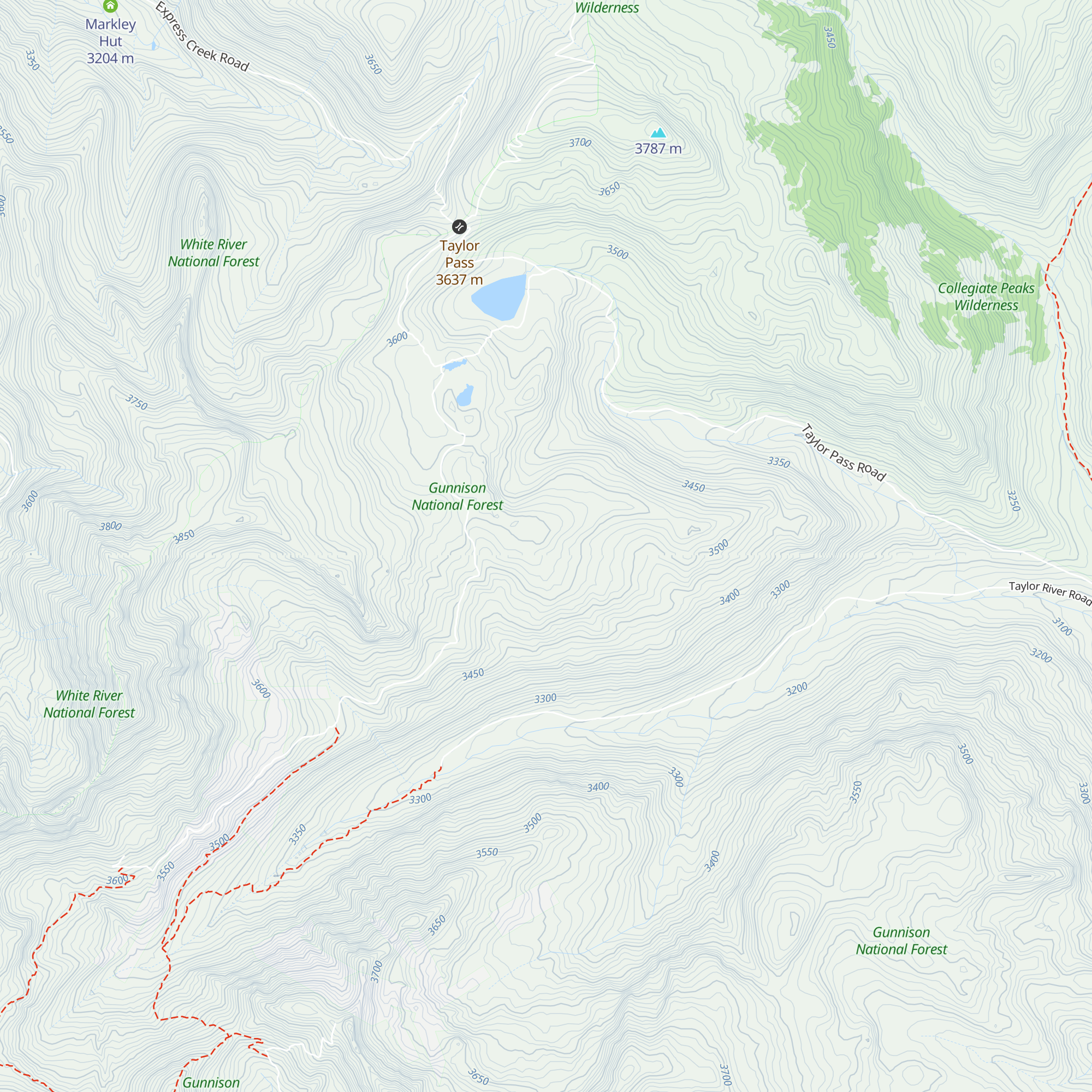 Opa's Taylor Hut map