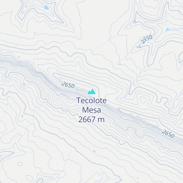 Map of Tecolote Mesa