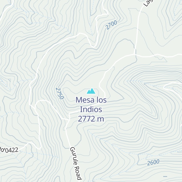 Map of Mesa los Indios